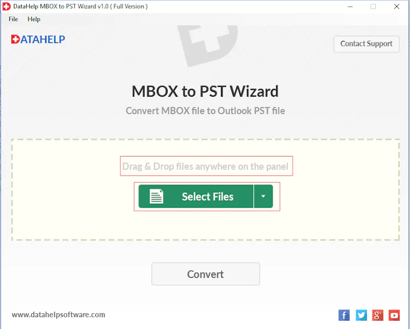 DataHelp MBOX to PST Converter Software screenshot 3