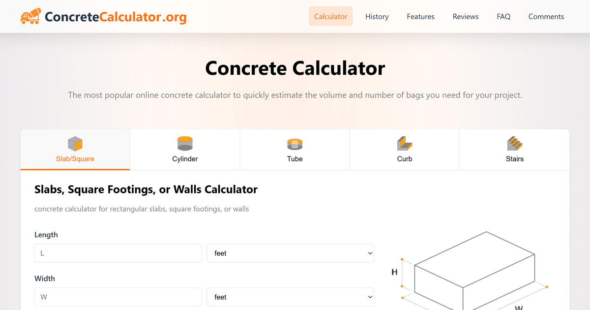 Concrete Calculator gallery image