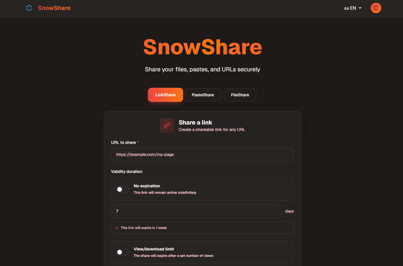 SnowShare gallery image