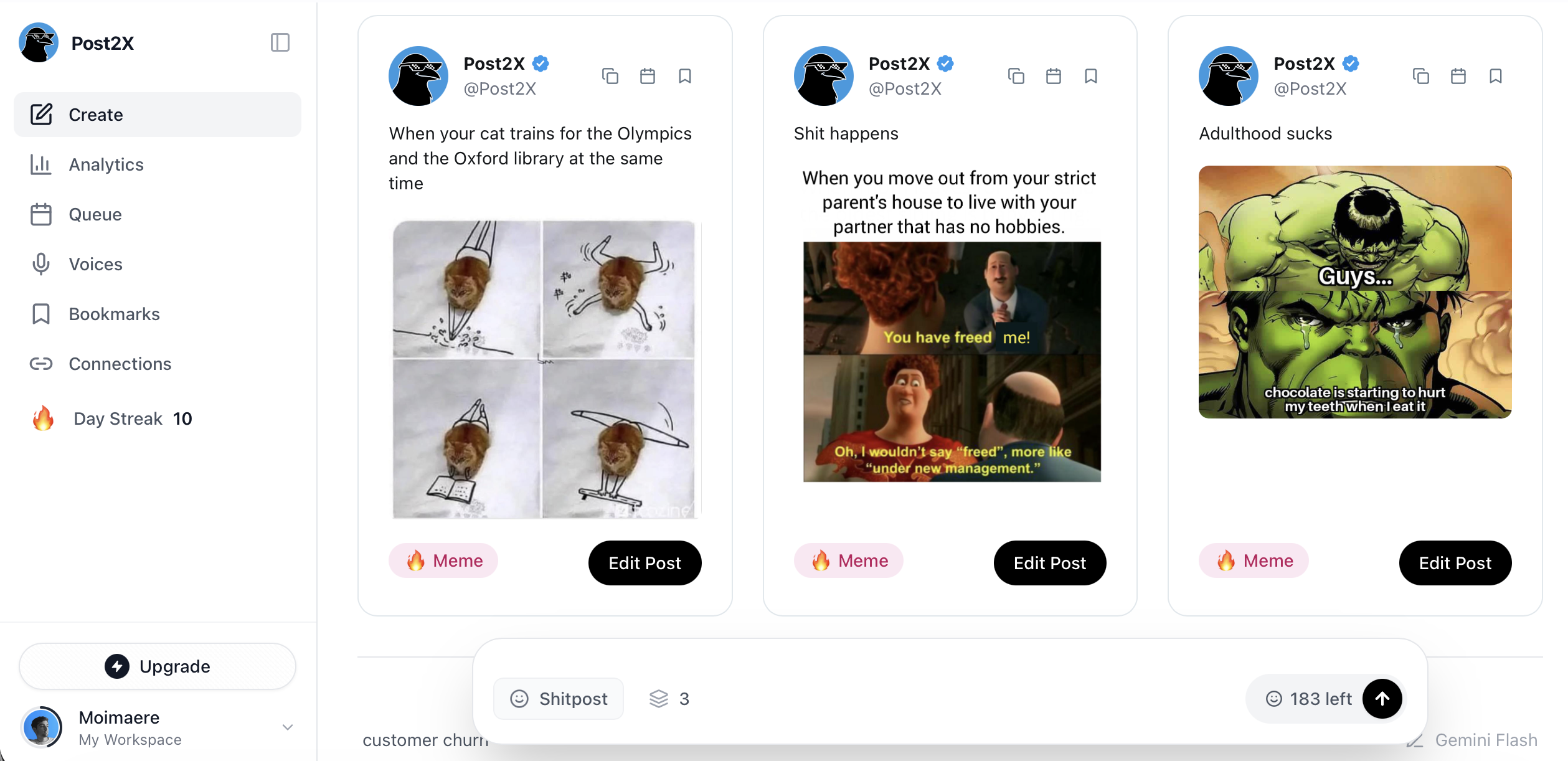 Post2X - Screenshot 4 showing product features and functionality