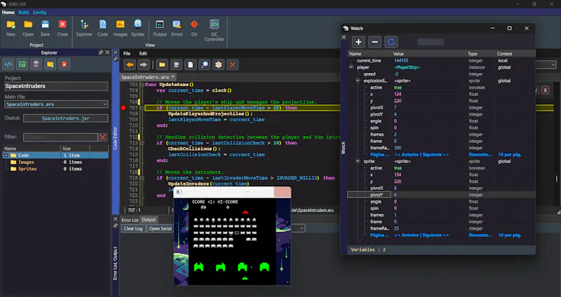 JARU IDE screenshot 1