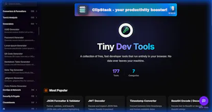Tiny Dev Tools gallery image