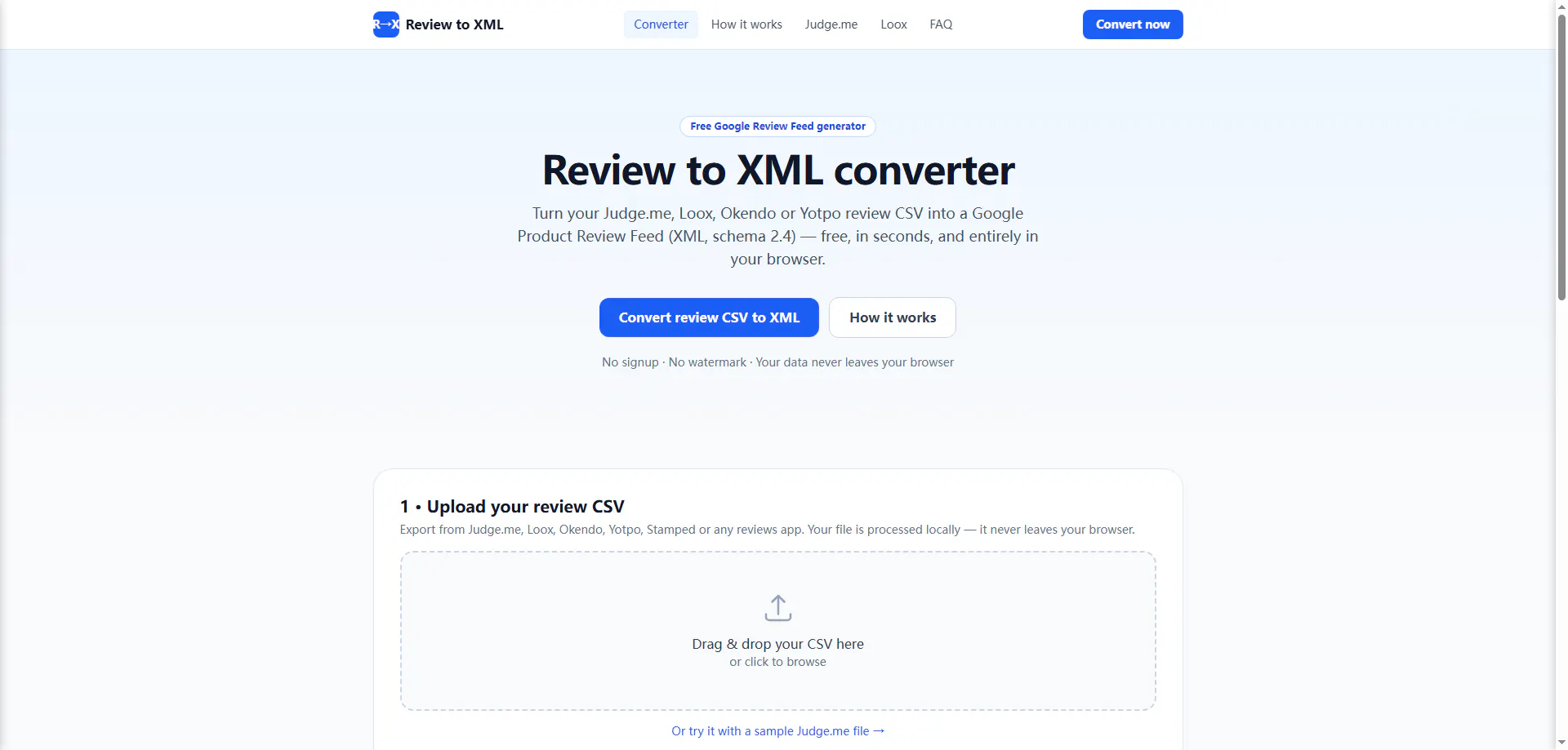 Review to XML gallery image