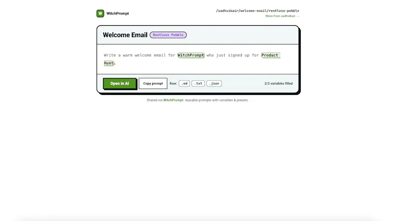 WitchPrompt screenshot 3