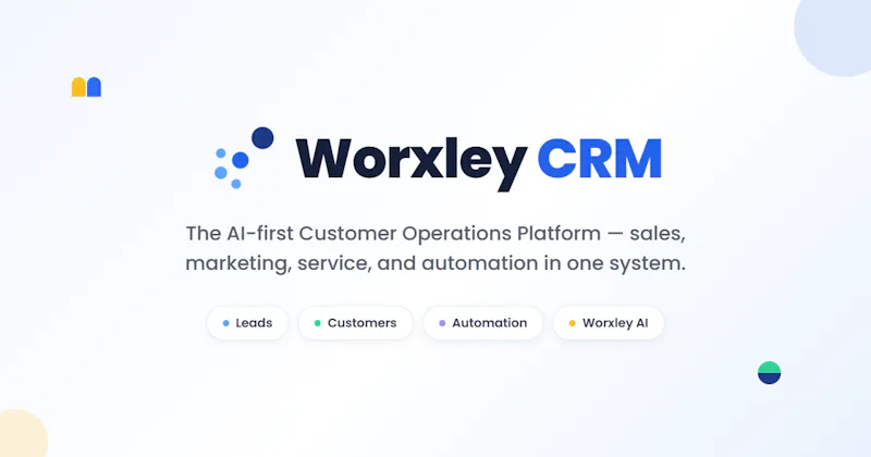 Worxley CRM screenshot 1