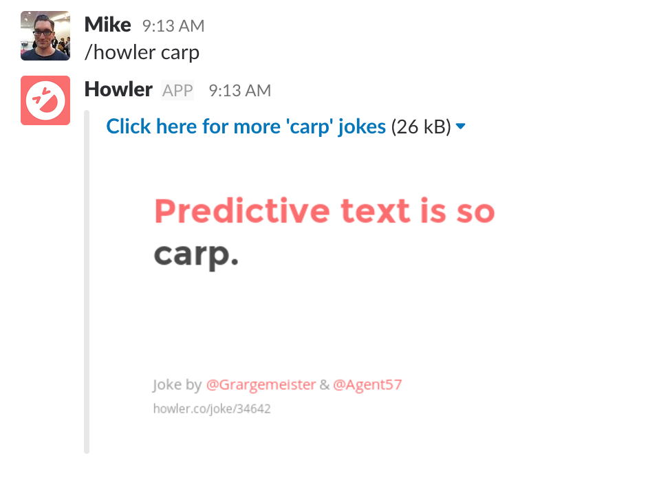 Howler for Slack gallery image