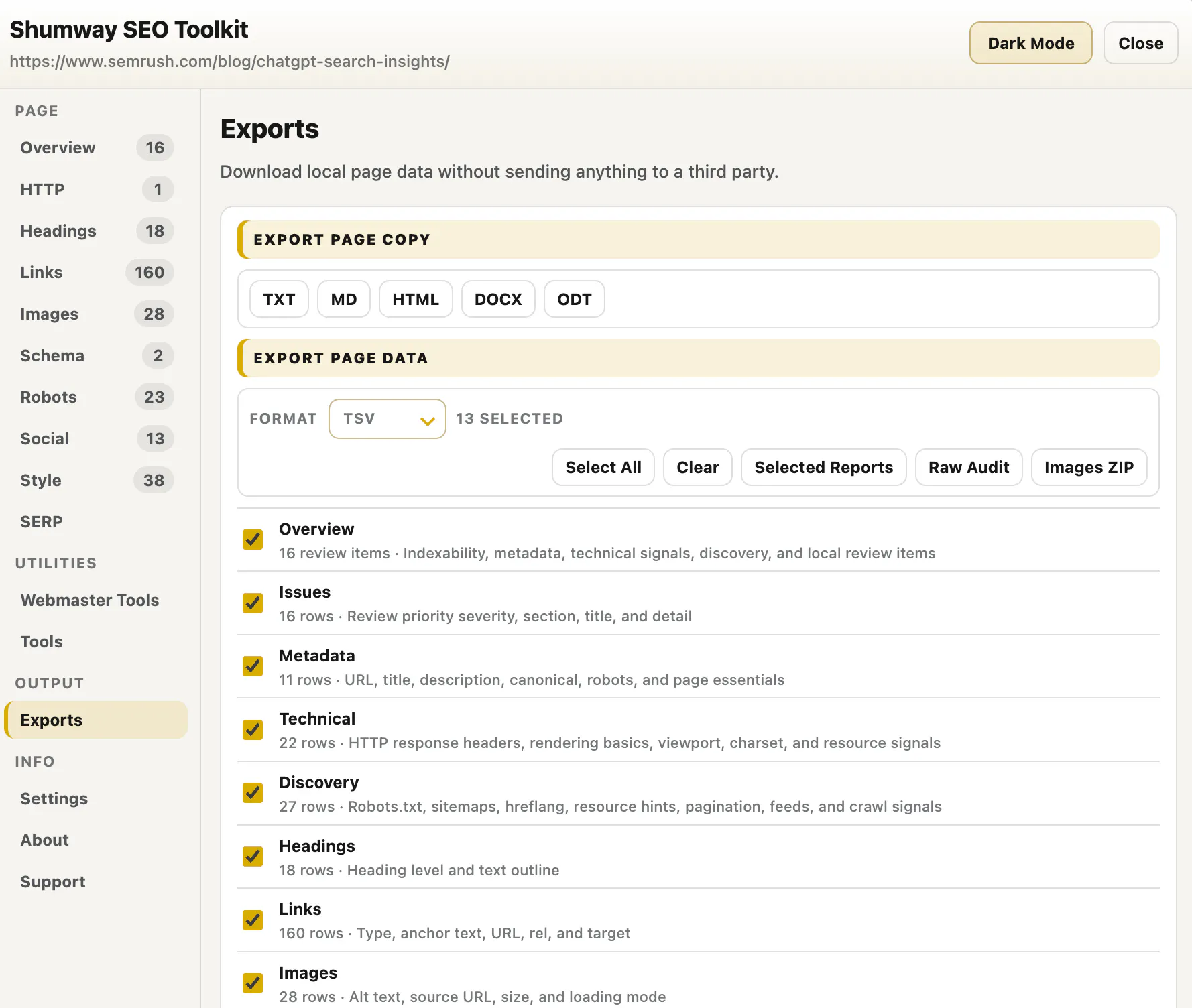 Shumway SEO Toolkit gallery image