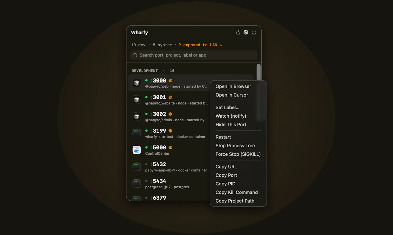 Wharfy screenshot 2