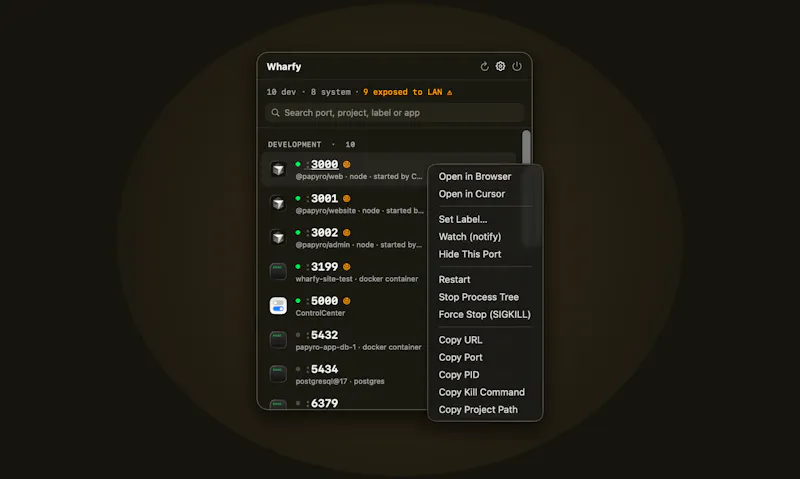 Wharfy screenshot 2