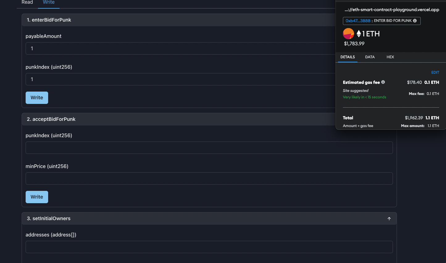 Eth smart contract playground gallery image
