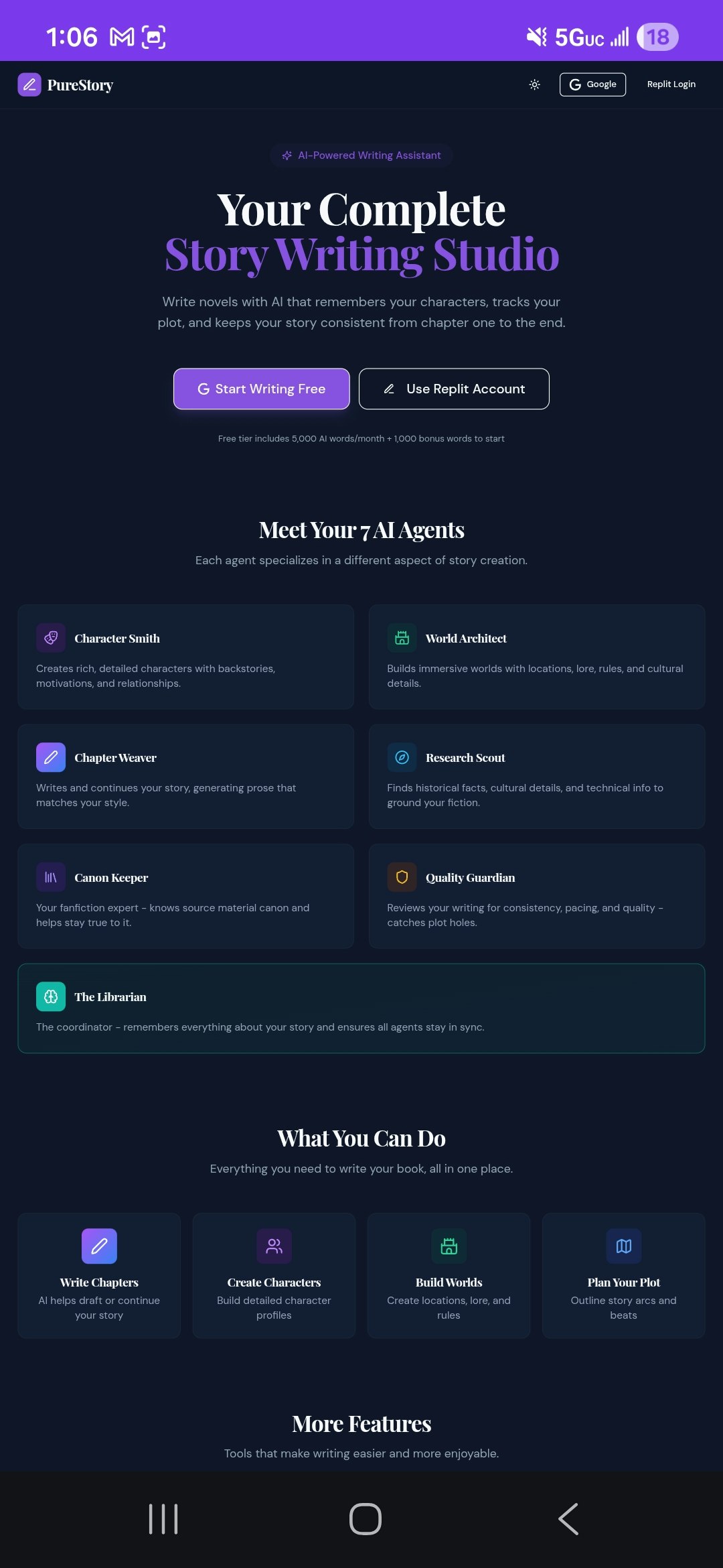 Purestoryai,  a next gen novel studio - Product Hunt launch logo and brand identity
