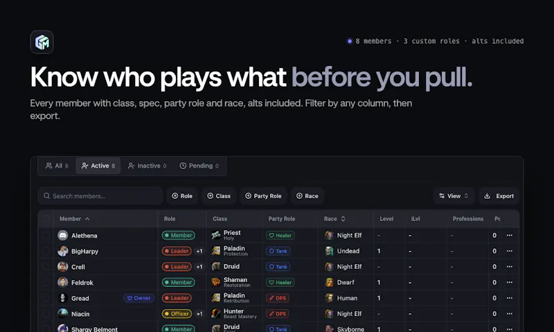 Guild Manager screenshot 2