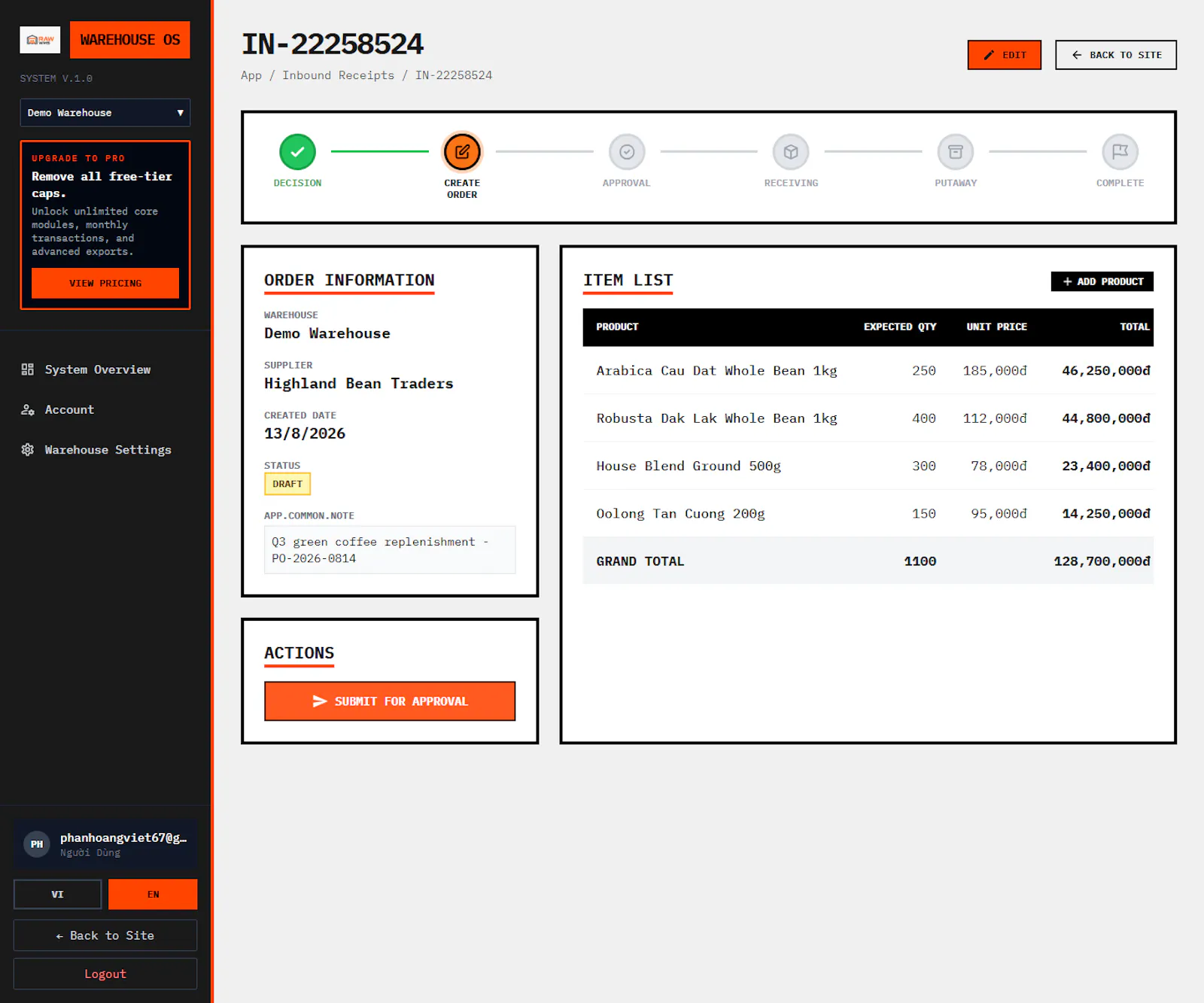 Warehouse OS screenshot 15