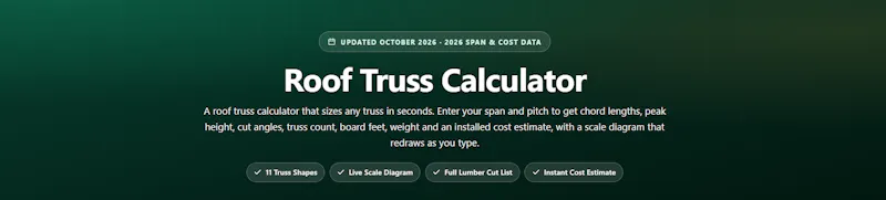 Roof Truss Calculator screenshot 4