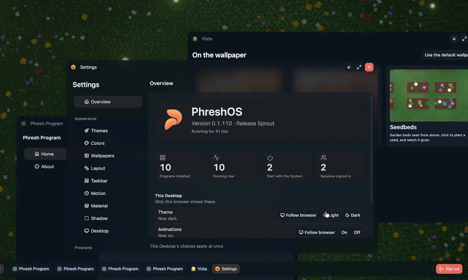 PhreshOS screenshot 1