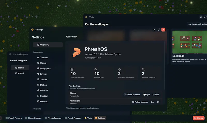 PhreshOS screenshot 1