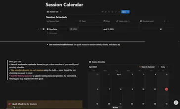 Notion Workspace for Coaches & Teachers gallery image