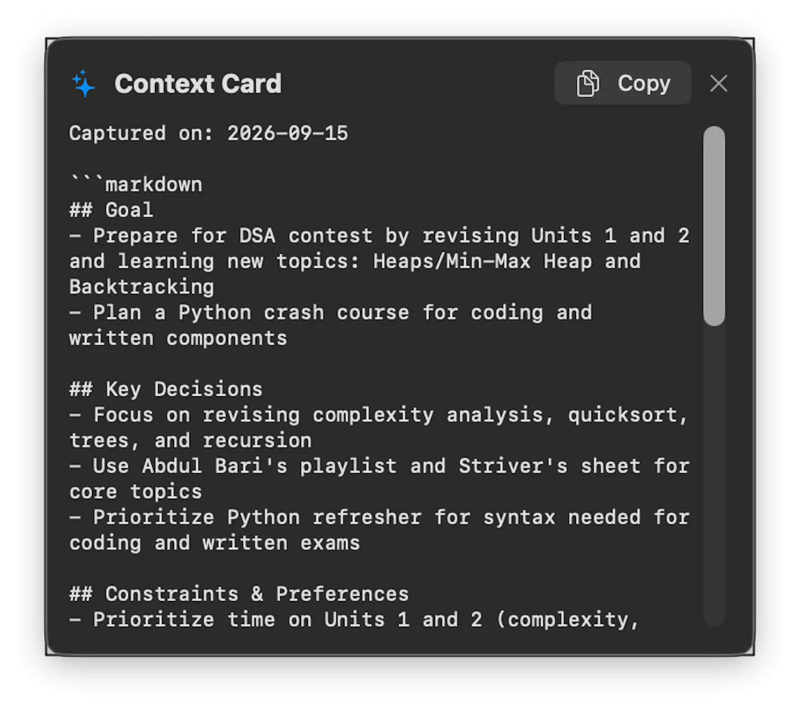Context Transfer screenshot 3