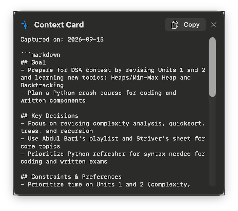 Context Transfer screenshot 3