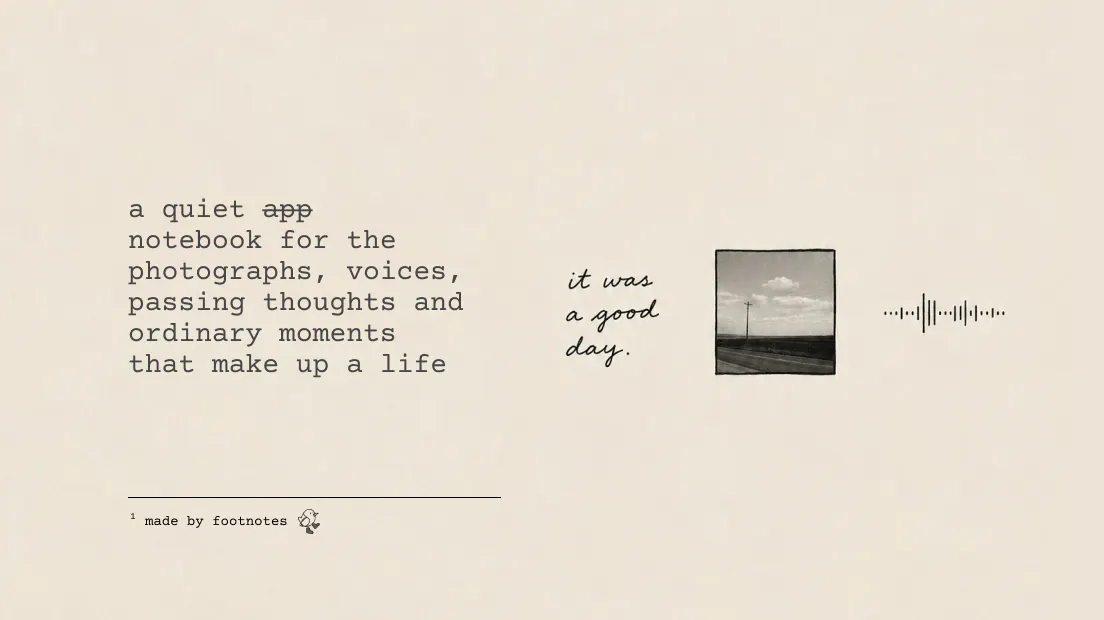 footnotes: notes for noticing gallery image