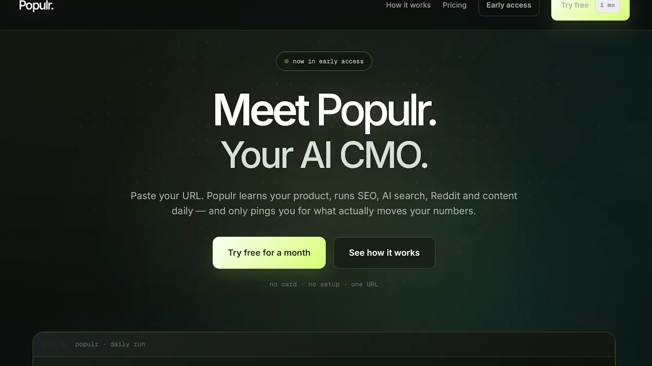 Populr — your CMO product