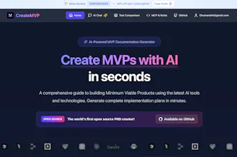 CreateMVP: Build Apps Faster with AI gallery image
