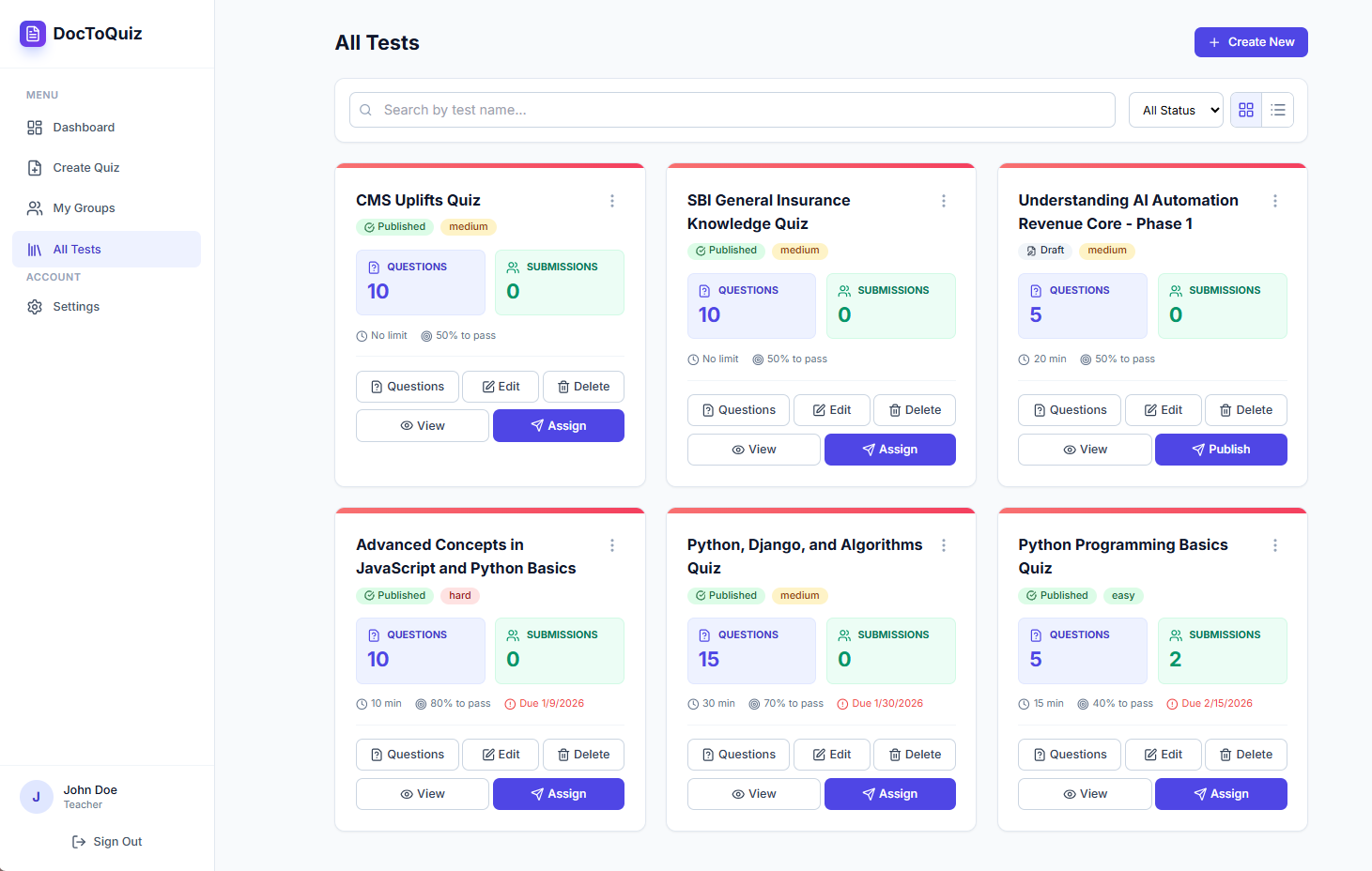 DocToQuiz gallery image