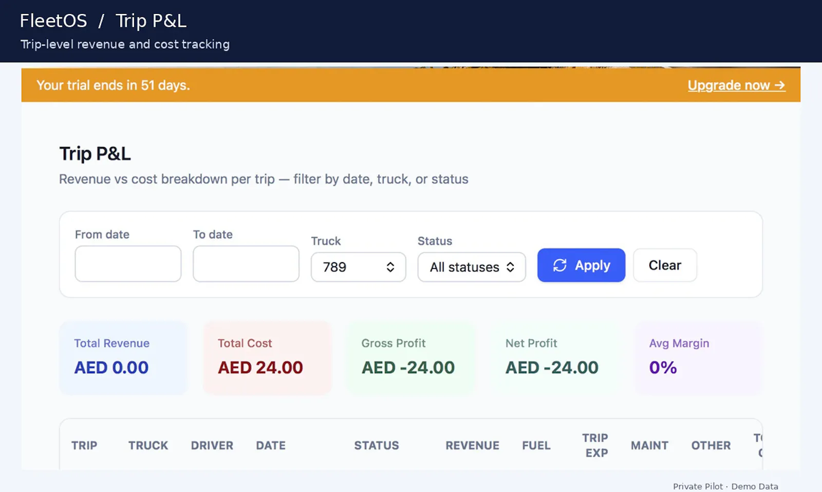 FleetOS screenshot 2