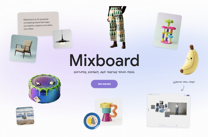 Google Mixboard 2.0产品图