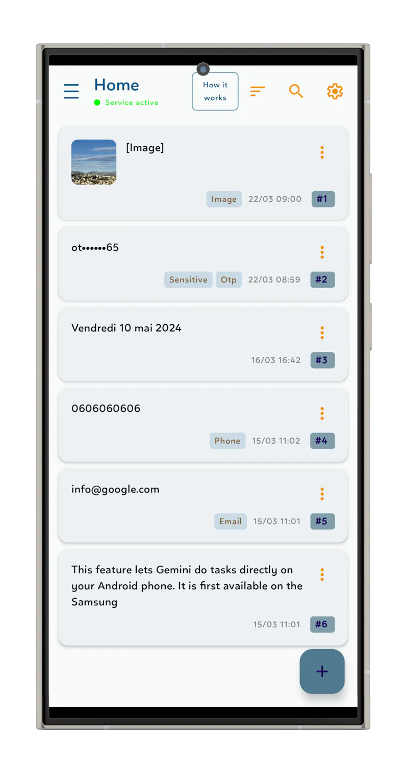 MyClipBoard - Clipboard manager screenshot 1