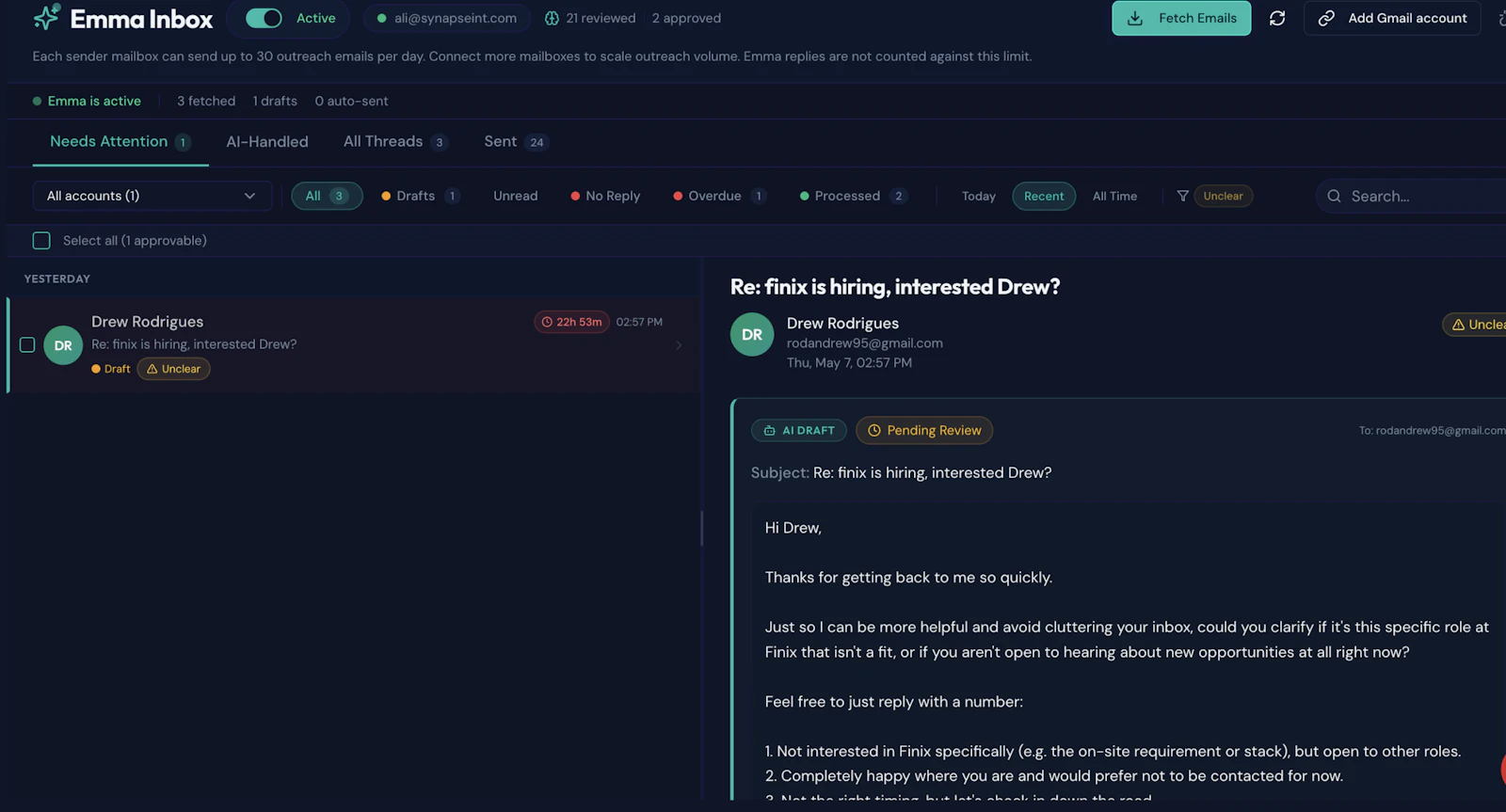Synapse Hire screenshot 5