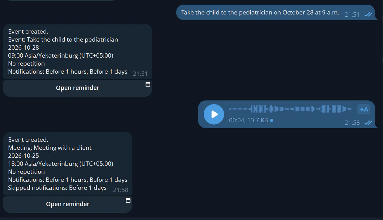 My Telegram Reminder gallery image
