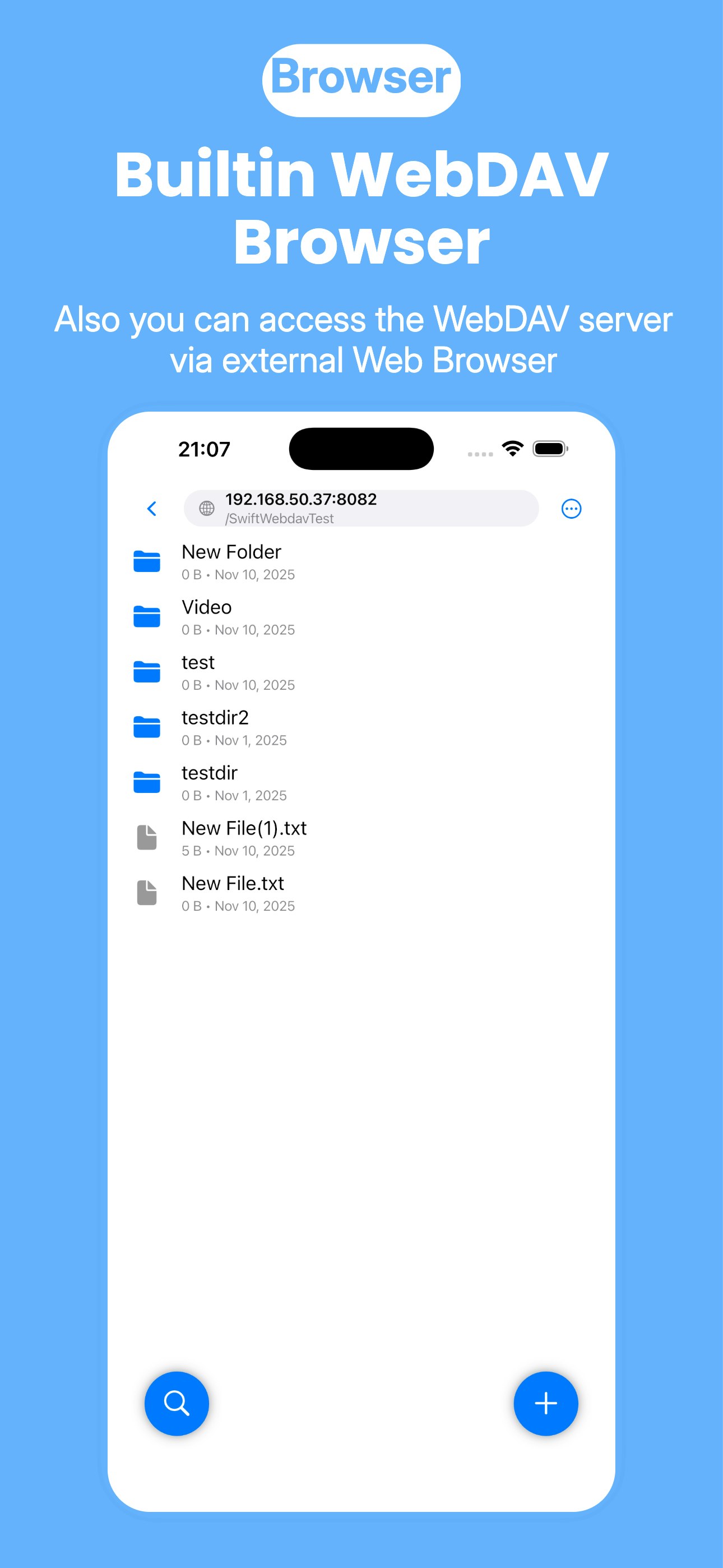 Zwind - WebDAV server on your phone gallery image