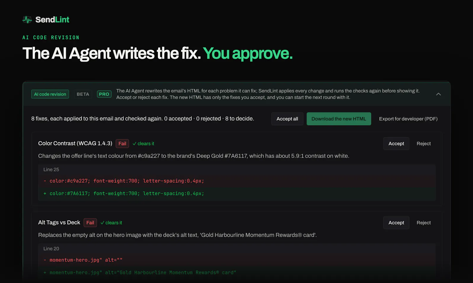 SendLint screenshot 5