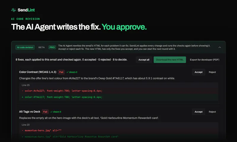 SendLint screenshot 5