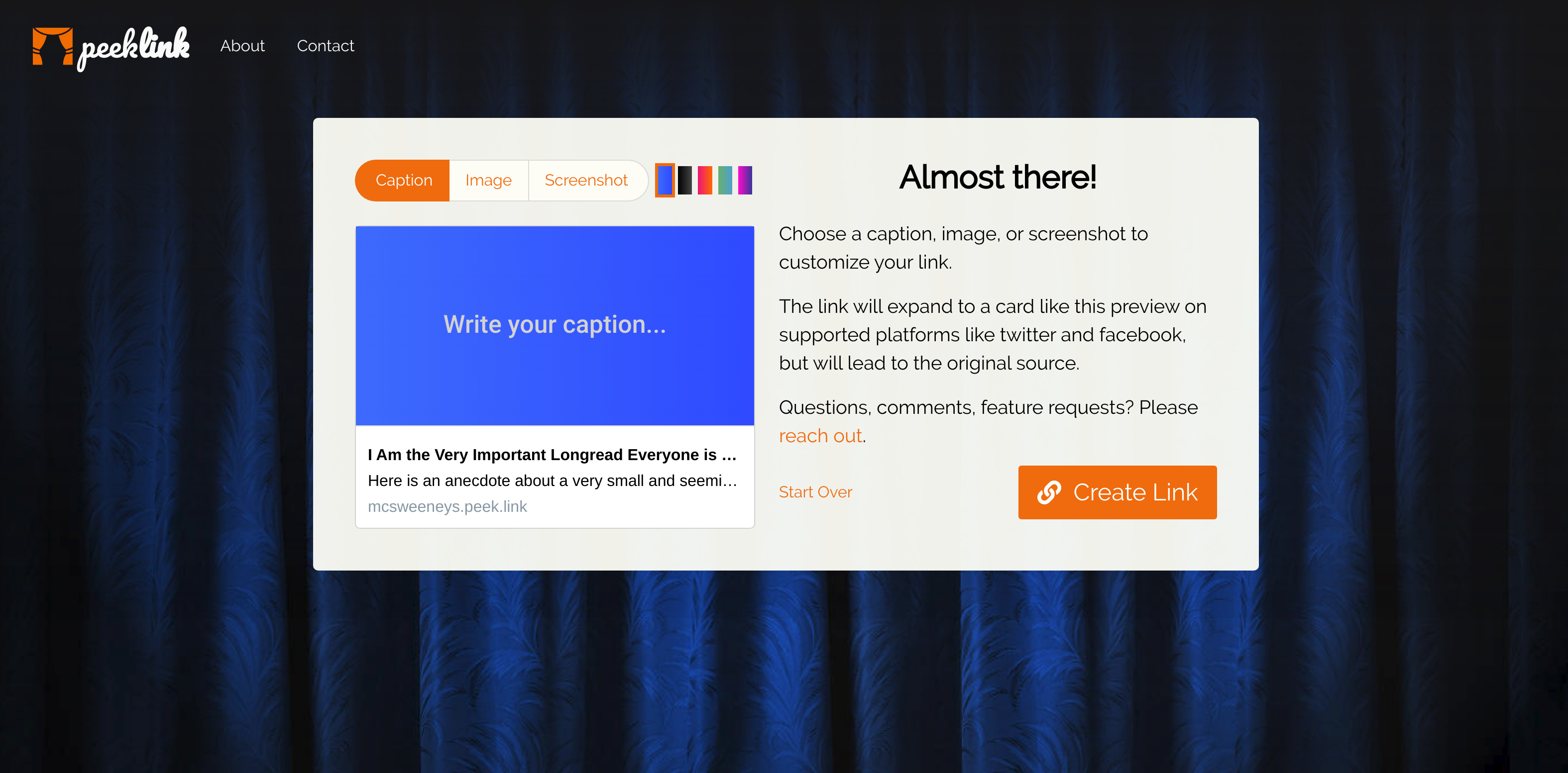 Peeklink Customized Link Previews for 🔥 Posts Product Hunt