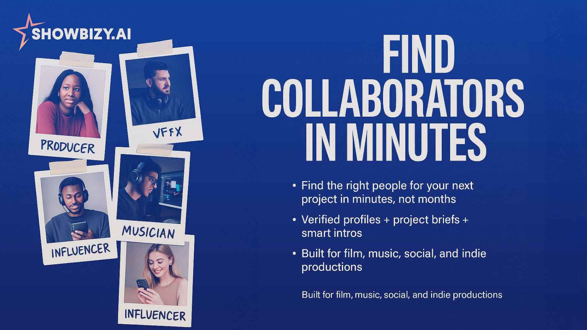 Showbizy — AI Matchmaking for Creators gallery image