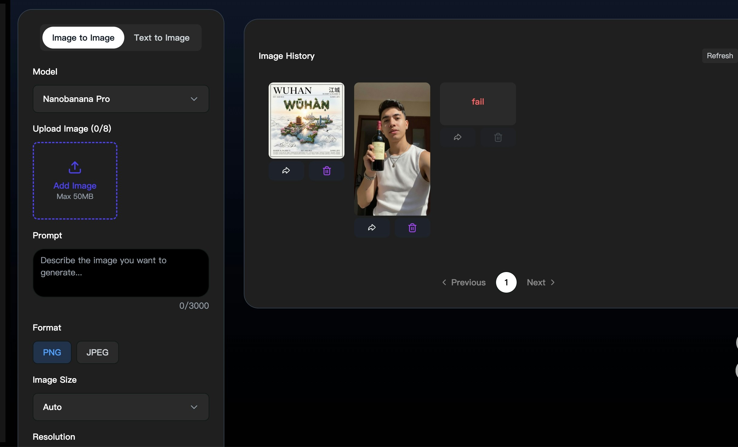 Nanobanana Pro - Screenshot 3 showing product features and functionality