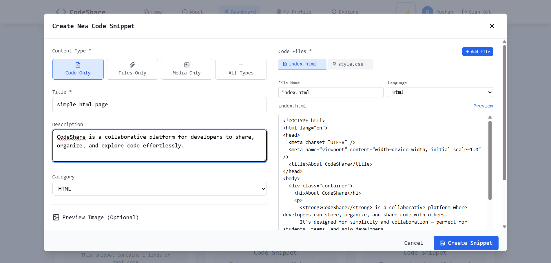 CodeShare gallery image
