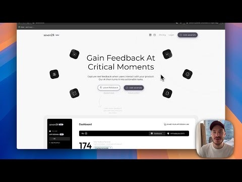 startuptile Seven24.ai-capture feedback and turn it into tasks.