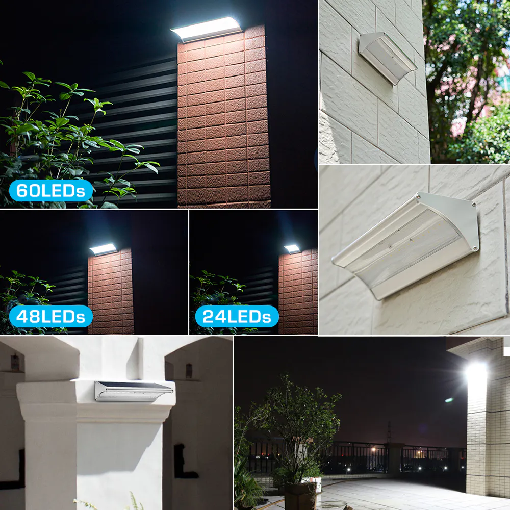 NoxLumin Solar Motion Sensor Wall Light gallery image