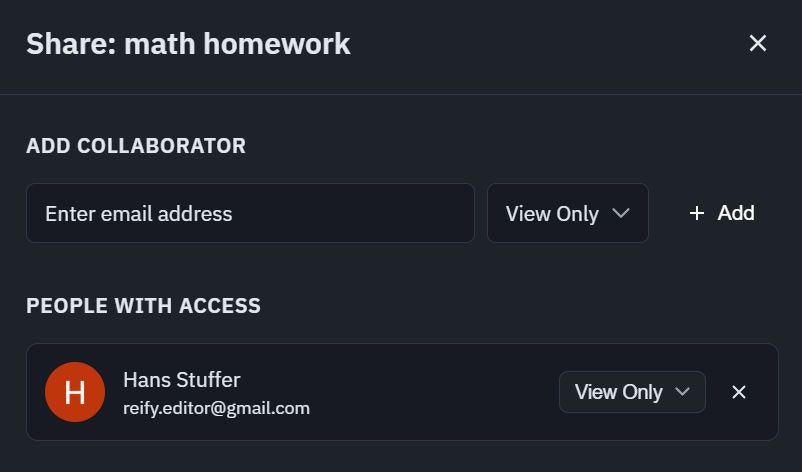 reify - Screenshot 3 showing product features and functionality