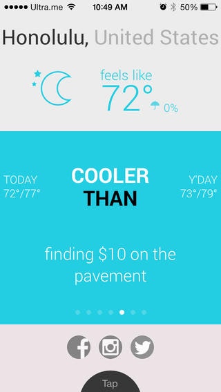 WeatherThan - The app that makes weather relative gallery image