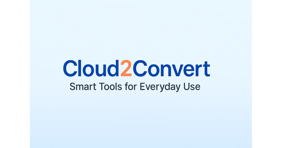 Cloud2Convert — Tools You Can Use Online - Main screenshot showing features and interface
