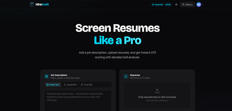 HireKraft screenshot 2