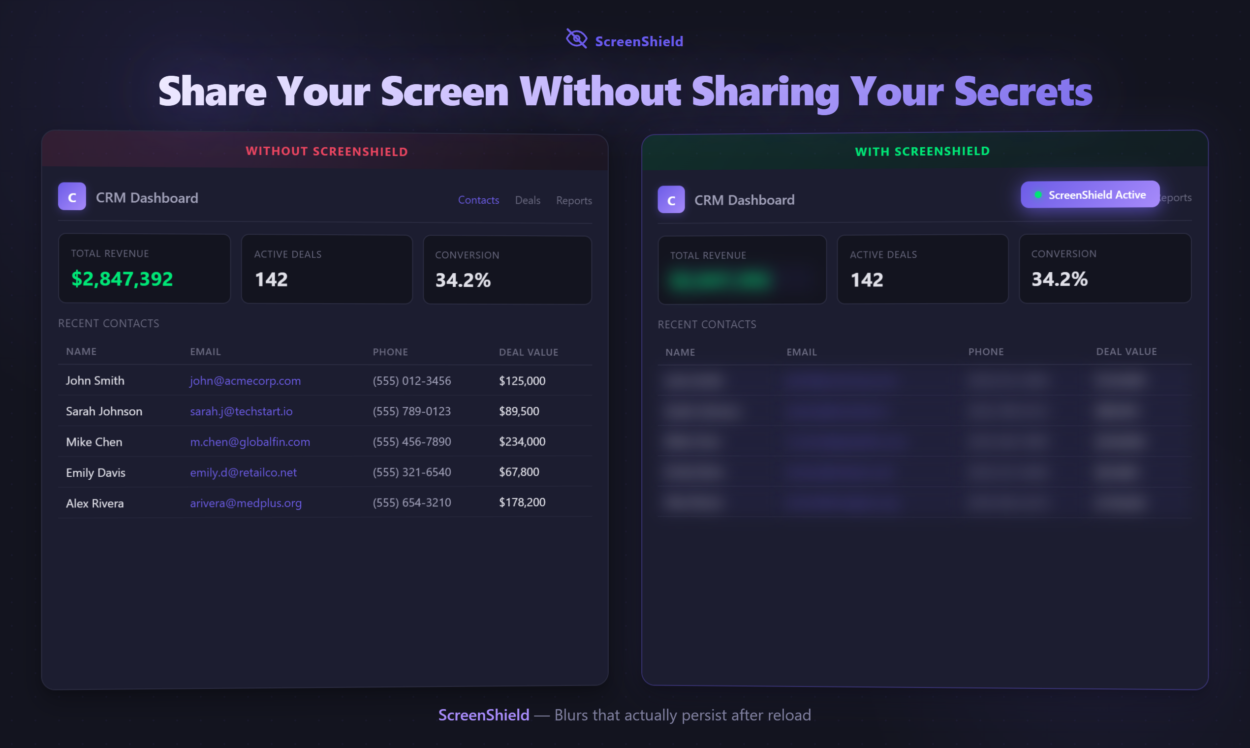 ScreenShield — Blur for Screen Sharing - Screenshot 4 showing product features and functionality