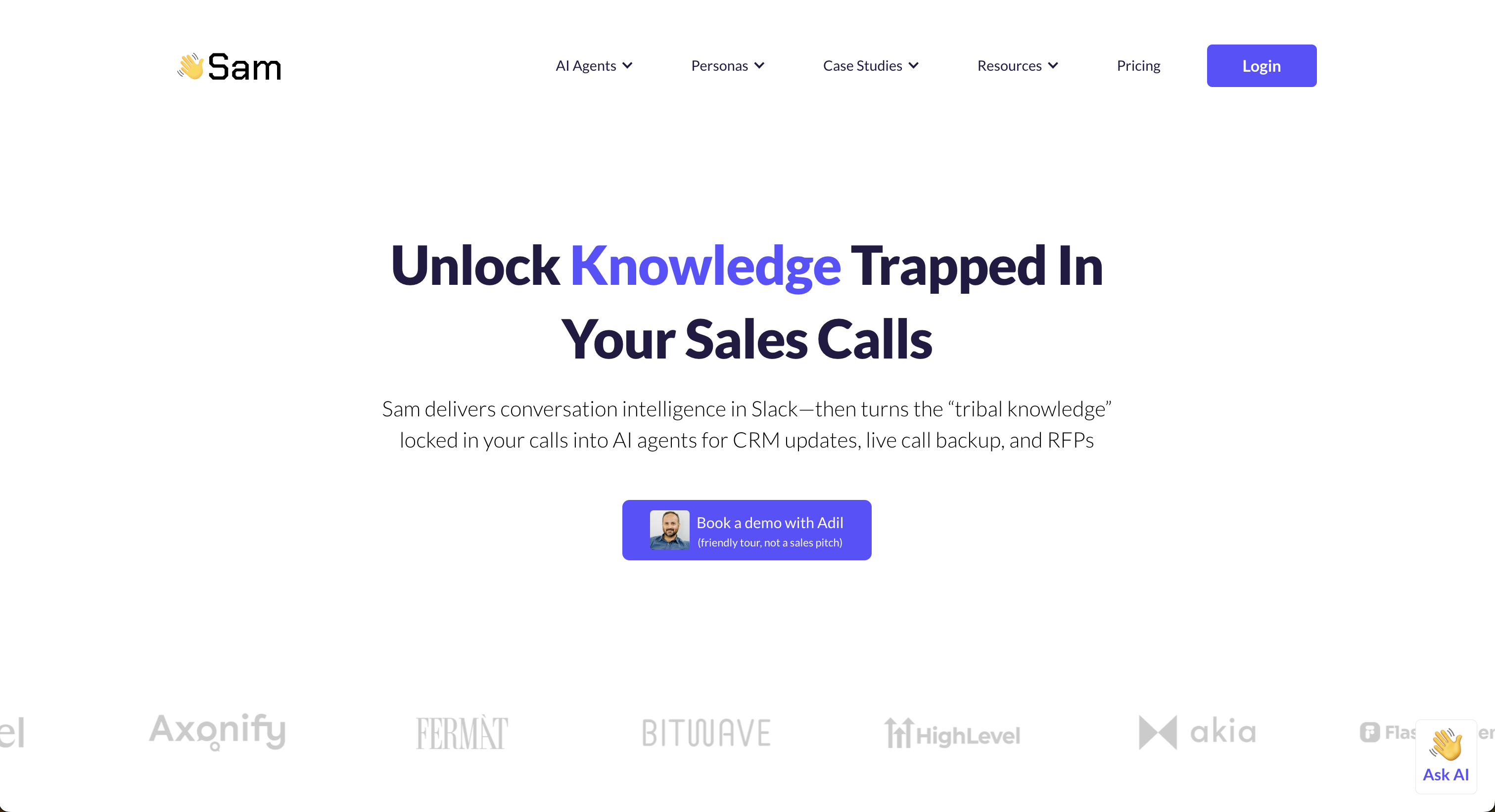 HeySam - Main screenshot showing features and interface