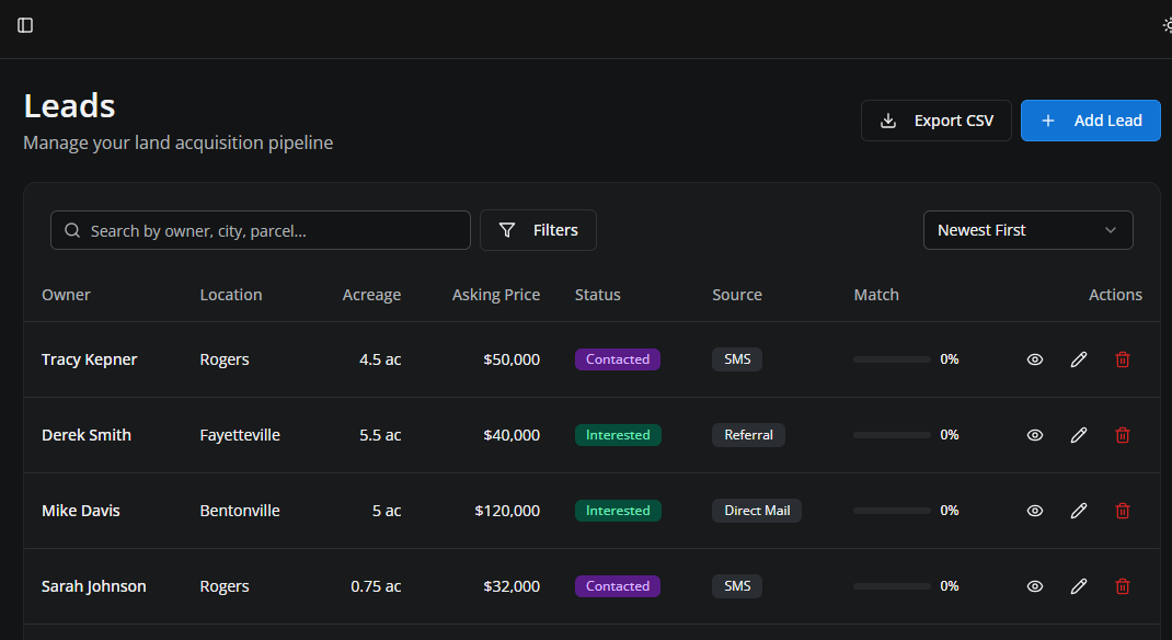 Landflow - Screenshot 2 showing product features and functionality
