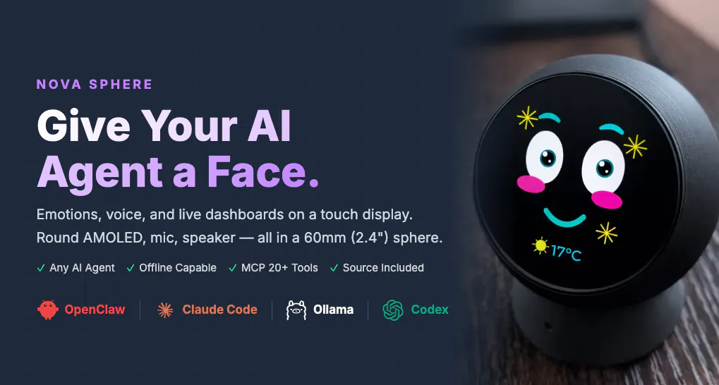 Nova Sphere product banner