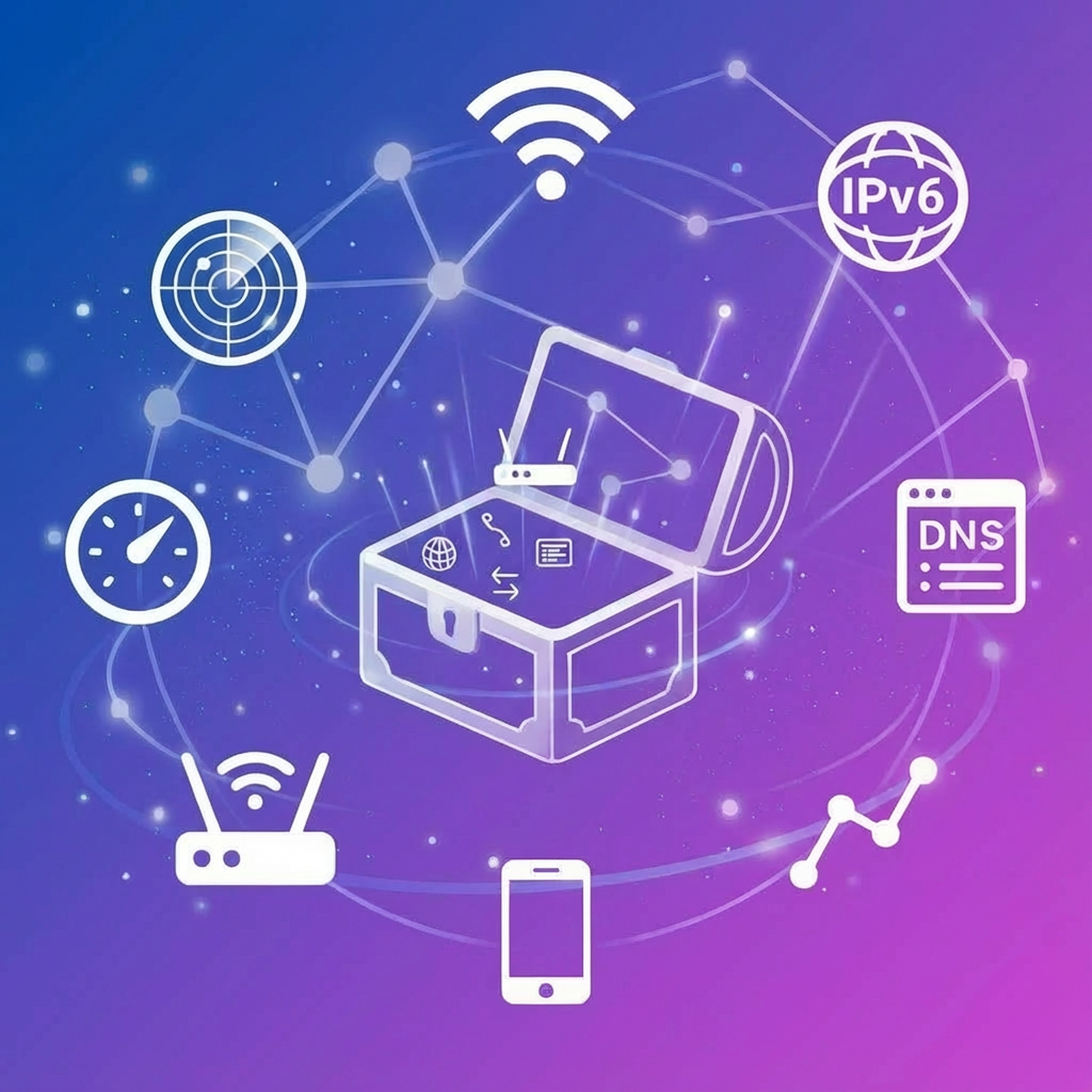 NetToolbox -All-In-One Utility - Product Hunt launch logo and brand identity